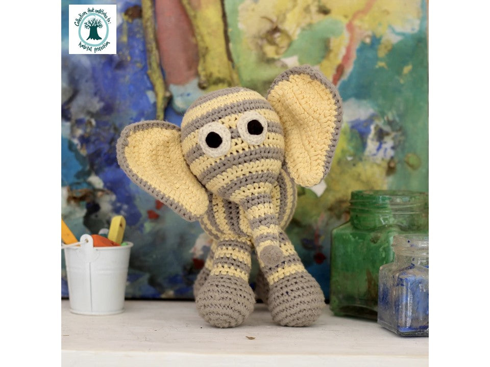 LITTLE NDABA SAFARI COLLECTION- ELEPHANT YELLOW