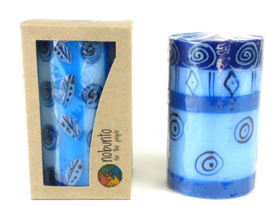 NOBUTO HAND PAINTED PILLAR CANDLE