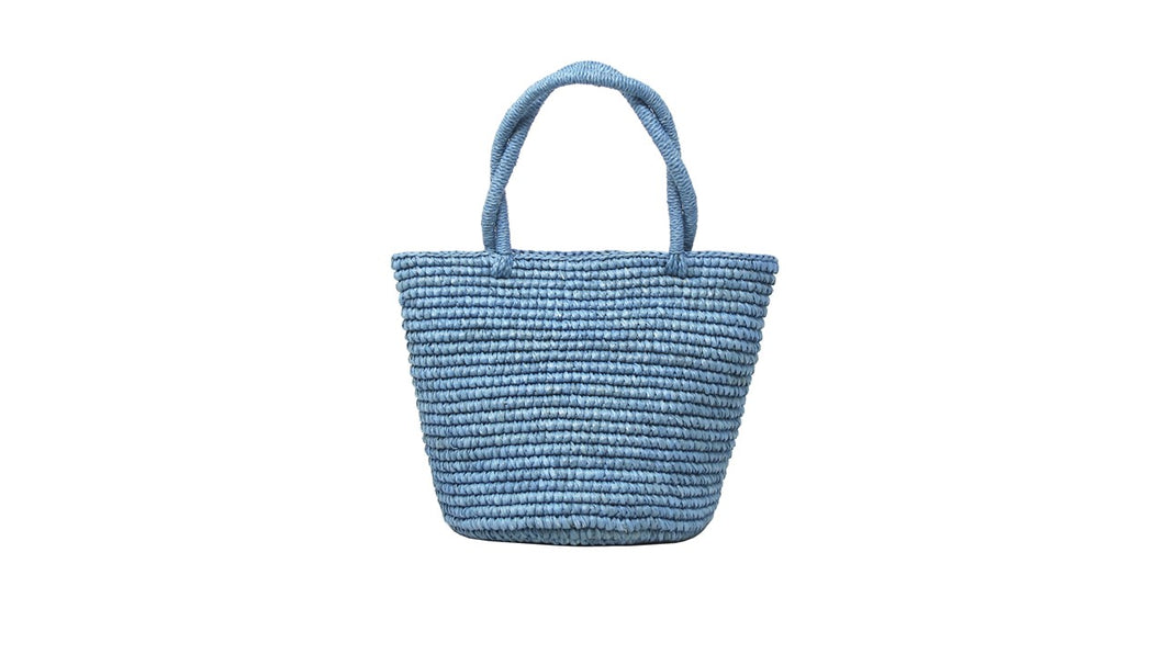 HANDMADE BABY TOTE LIGHT BLUE