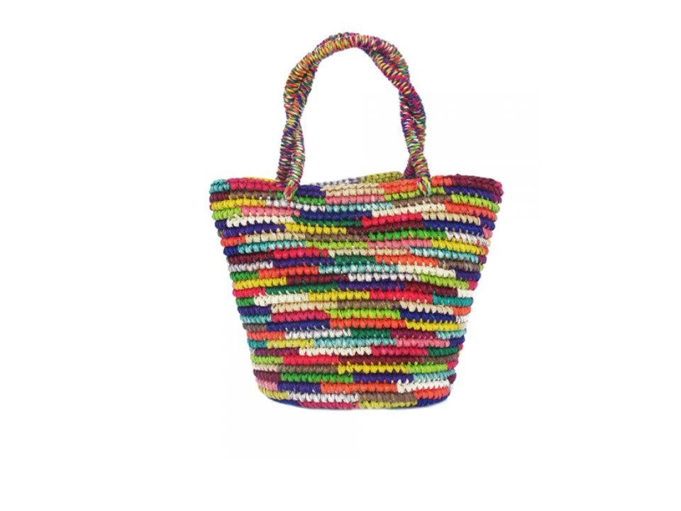 HANDMADE MULTI COLOR BABY TOTE